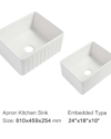 Farmhouse Apron Single Bowl Sink - Image 5